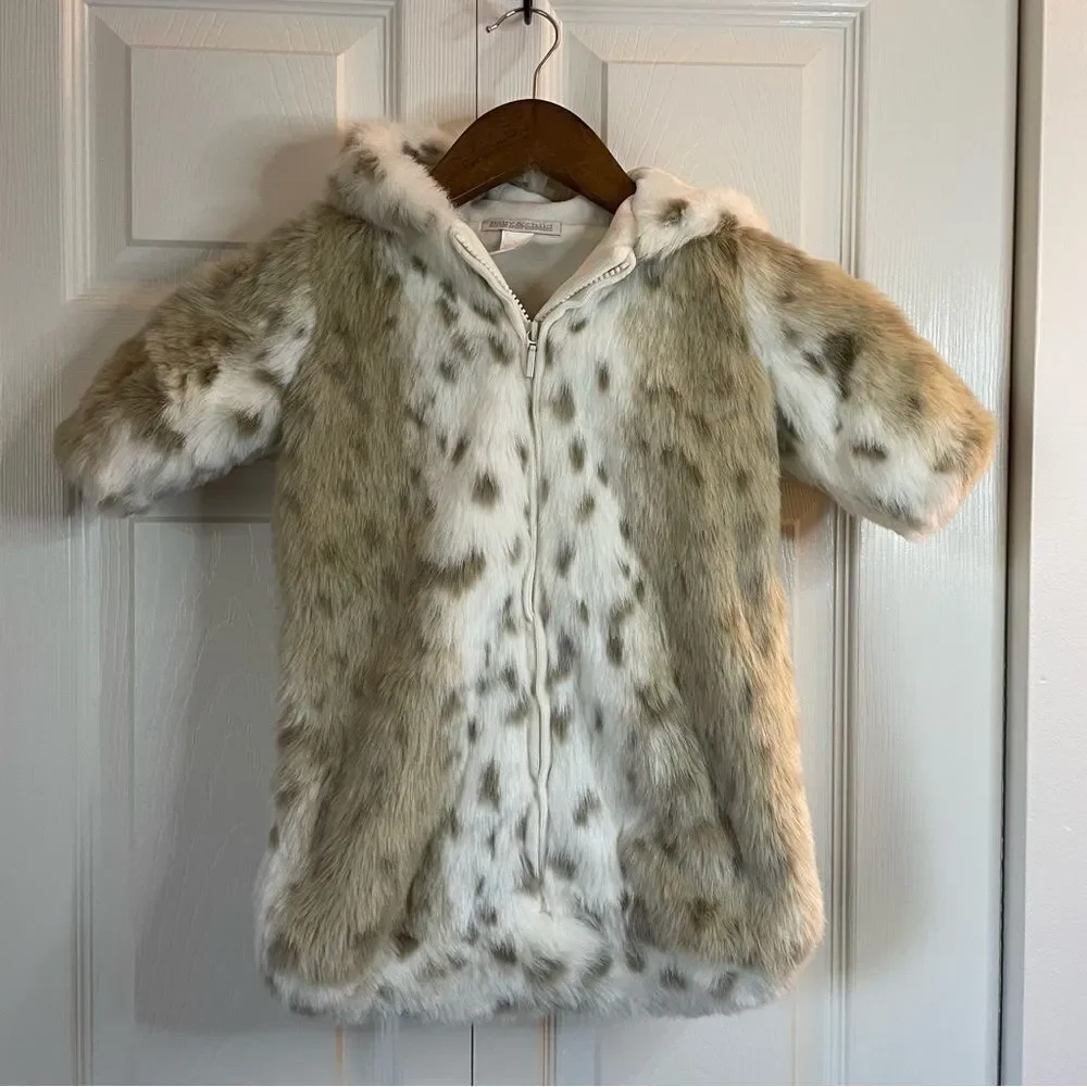 Restoration Hardware Baby and Child Fur Bunting 12m